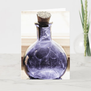 Aged Blue Bottle Kaart