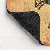 Aged Blue en Black Haida Spirit Killer Whale Muismat (Hoek)