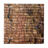Aged Brick Wall gestructureerd Tegeltje (Voorkant)