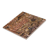 Aged Brick Wall gestructureerd Tegeltje (Zijkant)