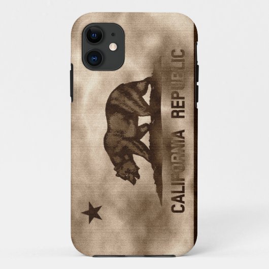 Aged California Flag Case-Mate iPhone Case (Achterkant)