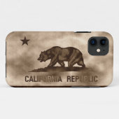 Aged California Flag Case-Mate iPhone Case (Achterkant (horizontaal))