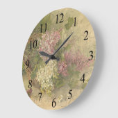-Aged Chic Flowers Wall-klok Grote Klok (Hoek)