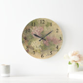 -Aged Chic Flowers Wall-klok Grote Klok (Huis)