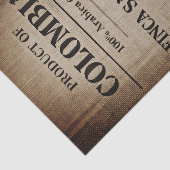 Aged Coffee Sack Typography Design FC9 Decoupage Tissuepapier (Detail)