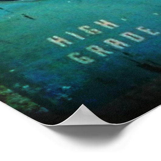 Aged Delicious Brewed Coffee Antiek Replica Poster (Hoek)