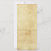 Aged Distress Style Menu Kaart (Achterkant)