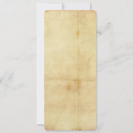 Aged Distress Style Menu Kaart (Achterkant)