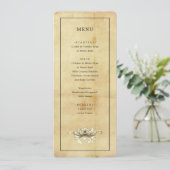 Aged Distress Style Menu Kaart (Staand voorkant)