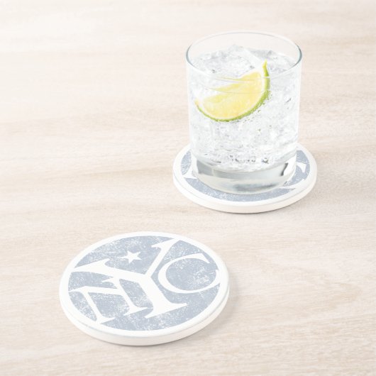 Aged Faded NYC Zandsteen Onderzetter (Zijkant)