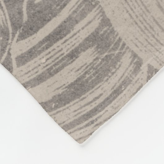 Aged Floral Fleece Deken (Hoek)