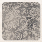 Aged Floral Kartonnen Onderzetters (Voorkant)