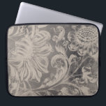 Aged Floral Laptop Sleeve<br><div class="desc">Oude Floral II van Vision Studio. Patroon bestaande uit vette, antiek-achtige florale design.</div>