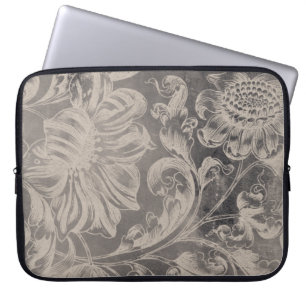 Aged Floral Laptop Sleeve