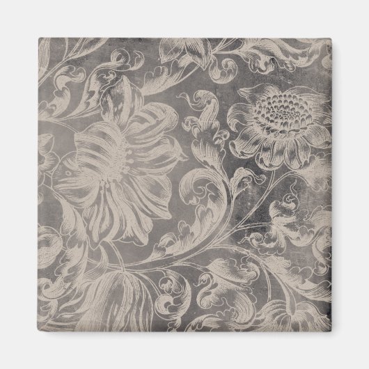Aged Floral Magneet (Voorkant)