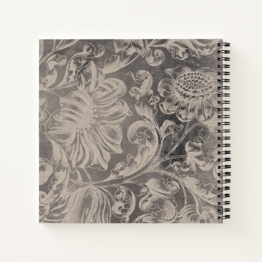 Aged Floral Notitieboek (Achterkant)