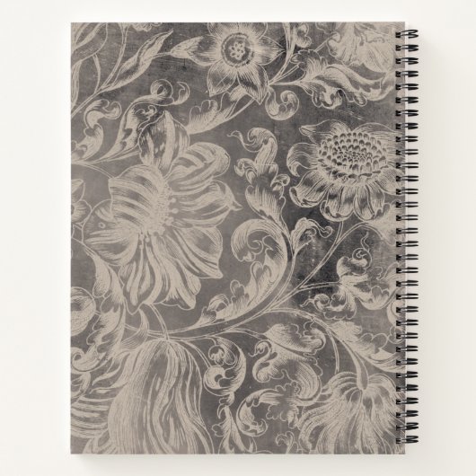 Aged Floral Notitieboek (Achterkant)