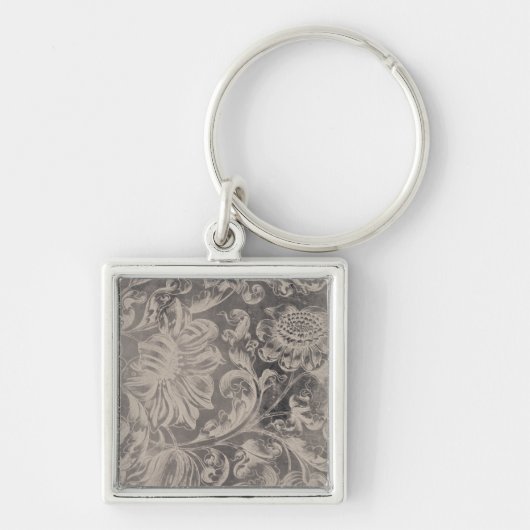 Aged Floral Sleutelhanger (Voorkant)