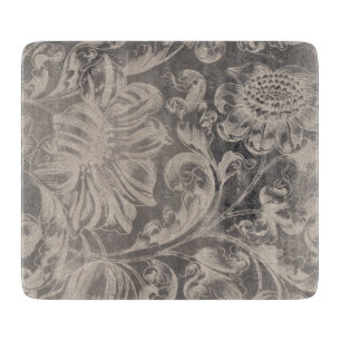 Aged Floral Snijplank