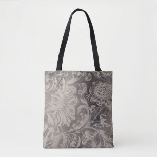 Aged Floral Tote Bag