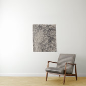 Aged Floral Wandkleed (In situ)