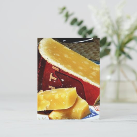 Aged Gouda Cheese Briefkaart (Staand voorkant)