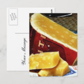 Aged Gouda Cheese Briefkaart (Voorkant / Achterkant)