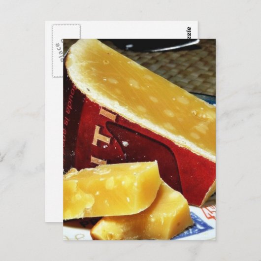 Aged Gouda Cheese Briefkaart (Voorkant / Achterkant)