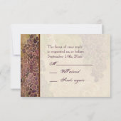 Aged Grape Vineyard Wedding RSVP-reactiekaart RSVP Kaartje (Achterkant)