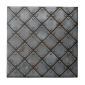 Aged Iron Plate and Rivets #21 ID1227 Tegeltje (Voorkant)