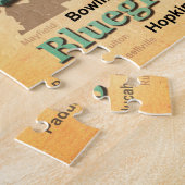 Aged Kentucky State Pride Map Silhouette Legpuzzel (Zijkant)