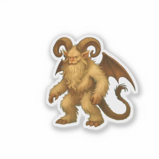 Aged Krampus Sticker (Voorkant)
