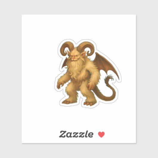 Aged Krampus Sticker (Vel)