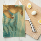 Aged Krampus Theedoek (Quarter Fold)