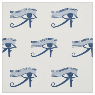 Aged Look Oog van Horus Blauw en Wit Stof