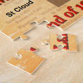 Aged Minnesota State Pride Map Legpuzzel (Zijkant)