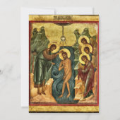 Aged Parchment and Eucalyptus Orthodox Baptism    Kaart (Achterkant)