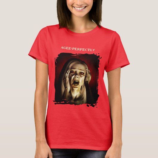 Aged Perfectly. Portrait of a woman T-shirt (Voorkant)