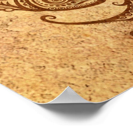 -Aged Pisces Zodiac Poster (Hoek)