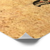 Aged Red en Black Haida Spirit Killer Whale Poster (Hoek)