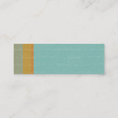 Aged Retro Mini Visitekaartje (Achterkant)