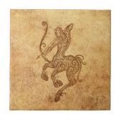  Aged Sagittarius Zodiac Tegeltje (Voorkant)