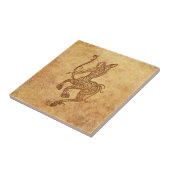  Aged Sagittarius Zodiac Tegeltje (Zijkant)