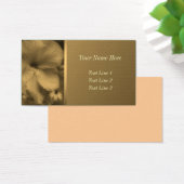 Aged Sepia Hibiscus Flower Visitekaartjes (Bureau)