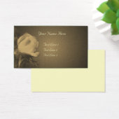 Aged Sepia Rosebud Flower Visitekaartjes (Bureau)