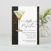 Aged to Perfection 40th Verjaardag Uitnodiging (Staand voorkant)