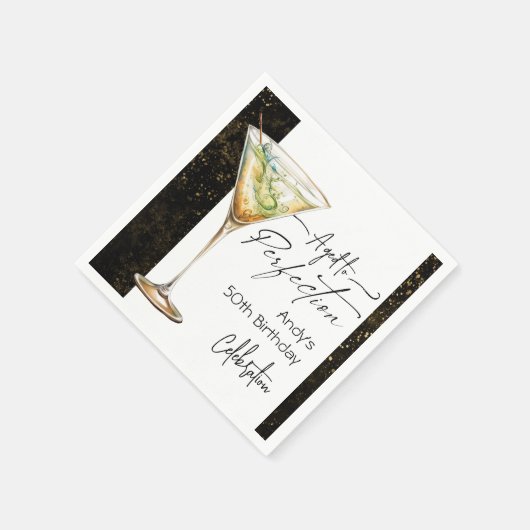 Aged to Perfection 50e verjaardagsfeestje Servet (Hoek)