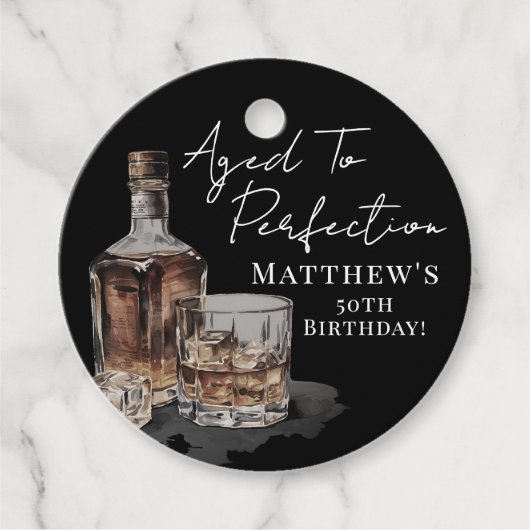 Aged To Perfection Birthday Bedankjes Labels (Voorkant)