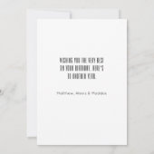 Aged To Perfection Birthday Kaart (Achterkant)