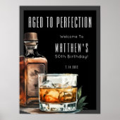 Aged To Perfection Birthday Party Poster (Voorkant)